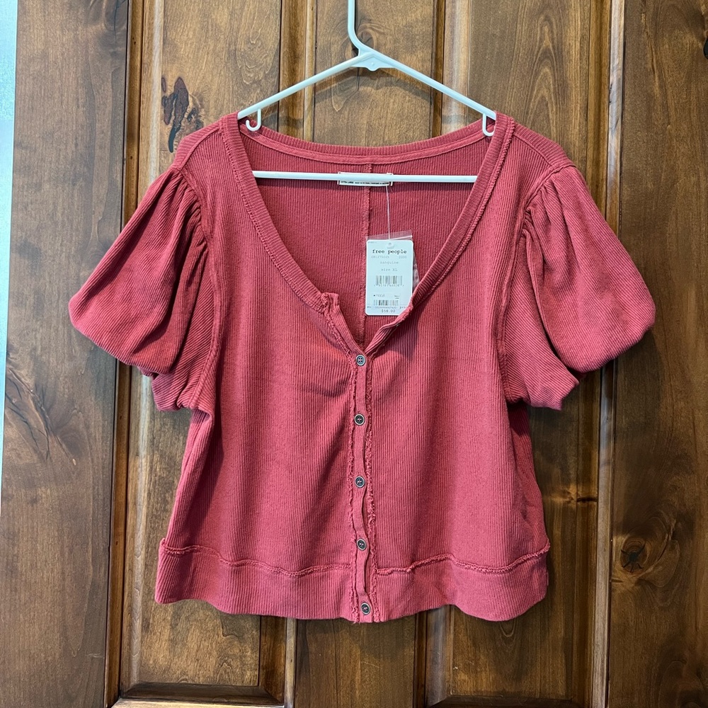 Free People Mauve Shirt Size XL